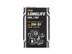 Моторное масло я7715 LONGLIFE 504/507 5W-30 SN 5л METAL MANNOL MN7715-5ME
