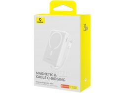 Портативное зарядное устройство Baseus Magnetic Mini 10000mAh / 663200555C (белый)