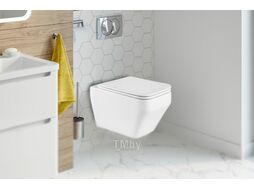 Унитаз подвесной с инсталляцией WeltWasser Amberg 497 ST + Hofbach 041 GL-WT + Amberg RD-WT