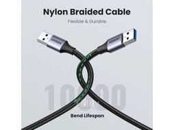 Кабель Ugreen US373 0.5м Black (80789)