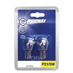 Лампа накаливания P21/5W 12В 21/5Вт RUNWAY RW-P21/5W-b