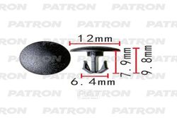 Клипса пластмассовая Honda Применяемость: Клипса крепления решетки радиатора PATRON P37-2297