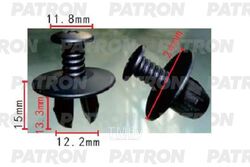 Клипса пластмассовая Jaguar применяемость: уплотнитель PATRON P37-1696