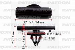 Клипса пластмассовая Jeep применяемость: крылья, молдинги, пороги PATRON P37-1319