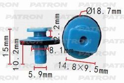 Клипса пластмассовая Nissan применяемость: обшивка салона PATRON P37-1412