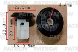 Клипса пластмассовая BMW применяемость: распорная гайка PATRON P37-1597