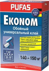 Клей для обоев Pufas Эконом Euro 3000 универсальный (1кг)