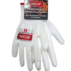Перчатки DECOR PREMIUM прорезиненные, размер М Decor 507-001