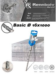 Сверло-бур по бетону SDS+ 16х1000 мм "Basic" Rennbohr 691610