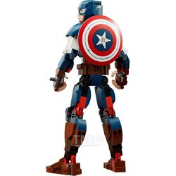 Конструктор LEGO Marvel Сборная фигурка Капитана Америки (76258) (материал: пластик, рекомендуемый возраст от 8 лет, 310 деталей)