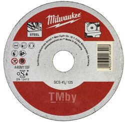 Диск отрезной SCS41 125x1 (по металлу, внутренний диаметр диска: 22мм) MILWAUKEE 4932479578