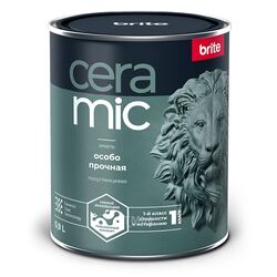 Эмаль BRITE CERAMIC особо прочная акриловая белая 0,9 л