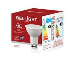 Лампа светодиодная GU10 8Вт 4000К LED Bellight