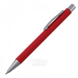 Ручка шарик/автомат "Abu Dhabi" 0,7 мм, метал., софт тач., красный/серебристый, стерж. синий Easy Gifts 93505