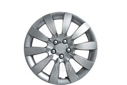 Колпак колесный 2 шт, 13 дюймов, Торнадо, серебристый, карбон, для защиты колесных штампованных дисков AIRLINE AWCC-13-06