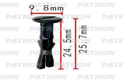Клипса пластмассовая Применяемость: Клипса Toyota крепление подкрылок и бампера PATRON P37-2136