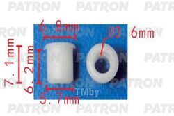 Клипса пластмассовая применяемость: пластмассовая (серая) mercedes-benz PATRON P37-1584