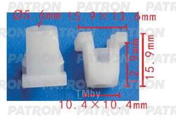 Клипса пластмассовая GM применяемость: втулка крепления фар PATRON P37-1638