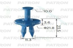 Клипса пластмассовая GM применяемость: крепление бампера PATRON P37-1887