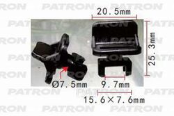 Клипса пластмассовая Lexus,Toyota применяемость: бампер PATRON P37-1161