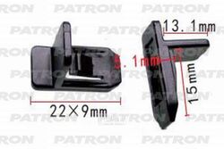 Клипса пластмассовая Mazda применяемость: решётки PATRON P37-1327