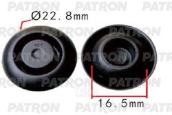 Клипса пластмассовая Mercedes применяемость: заглушка панели кузова PATRON P37-1637