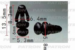 Клипса пластмассовая Ford применяемость: кузов, уплотнитель PATRON P37-1223
