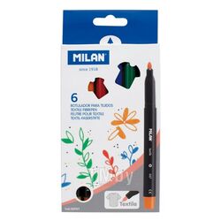 Фломастеры 6 шт. для росписи на ткани Milan 06P6T