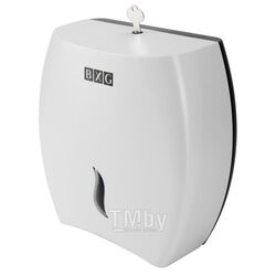 Диспенсер для туалетной бумаги в средних и больших рулонах, пластик, цв.белый BXG-PD-8002