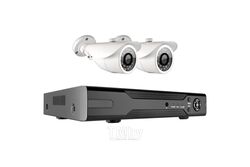 Комплект видеонаблюдения HK-422D GINZZU 2M, 1080N, IP66, (регистратор + 2 уличных камеры)