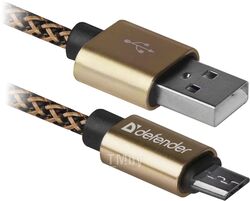 Кабель USB2.0 TO MICRO-USB 1M GOLD USB08-03T Defender 87800