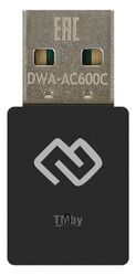 Сетевой адаптер WiFi Digma DWA-AC600C AC600 USB 2.0 (ант.внутр.) 1 ант.