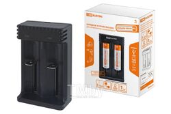 Зарядное устройство для литиевых аккумуляторов ION2 (0.5/1A, 2 слота, 10440/18650/26650), USB, TDM SQ1702-0113