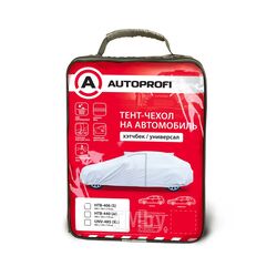 Тент-чехол на автомобиль AUTOPROFI HTB-440 (M), хетчбек 440х165х119 см