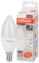 Лампа светодиодная В60 6,5Вт Е14 3000К 4058075578883 LED Value OSRAM