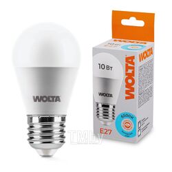 Лампа светодиодная WOLTA G45 10Вт Е27 6500К 25W45GL10E27