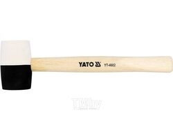 Молоток резиновый с деревянной ручкой 370гр. d50мм Yato YT-4602
