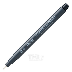 Ручка капиллярная "Pointliner" 0.4 мм, черный Pentel S20P-4A
