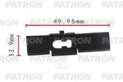 Клипса пластмассовая GM применяемость: молдинги PATRON P37-1771