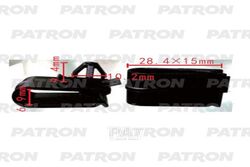 Клипса пластмассовая Honda Применяемость: Держатель обшивки T=28.4x15.0, F=10.2 PATRON P37-2117