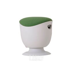 Стул для активного сидения Tulip,пластик белый, ткань зеленая Chair Meister TULIP STOOL 100/green D42