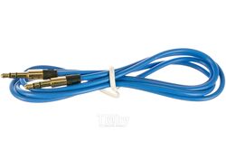 Кабель аудио Cablexpert CCAB-01-35MM-1MU, 3.5 джек (M)/3.5 джек (M), синий. 1м, блистер
