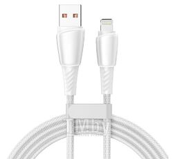 Кабель USB-A – Lightning для Apple, 2,4А, 1м, в белой нейлоновой оплетке REXANT 18-7061