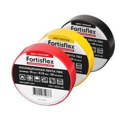 Изолента ПВХ 19х0.13x20 (желт) Fortisflex 90812