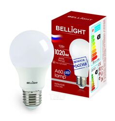 Лампа светодиодная А60 12Вт Е27 4000К LED Bellight