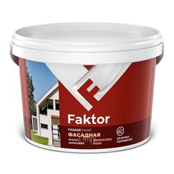 Краска FAKTOR фасадная белая 2,5 кг