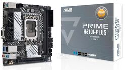 Материнская плата Asus Prime H610I-PLUS-CSM, LGA1700, (VGA, HDMI, DP), 2xDDR V, miniITX