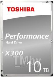 Жесткий диск 10Tb Toshiba X300 Performance HDWR11AUZSVA, 7200rpm, 3.5", SATA III, 256Mb