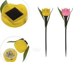 Светильник садовый Тюльпан из Амстердама LED с солнечной панелью и аккумулятором LAMPER
