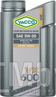 Масло моторное синтетическое 1 л - ACEA A3/B3, API SL/CF YACCO YACCO 5W30 VX 600/1